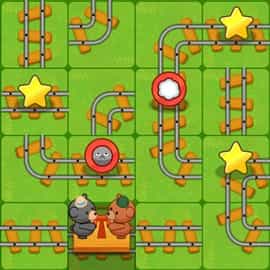 パズルゲーム｜つなげてトロッコ