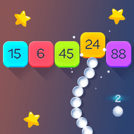 アクションゲーム｜数字くねくねボール