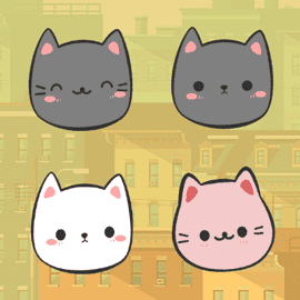 つなげてにゃんこパズル