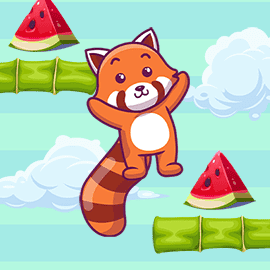 アクションゲーム｜レッサーパンダジャンプ