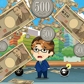アクションゲーム｜空からマネー