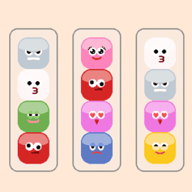 パズルゲーム｜カラーフェイスソート